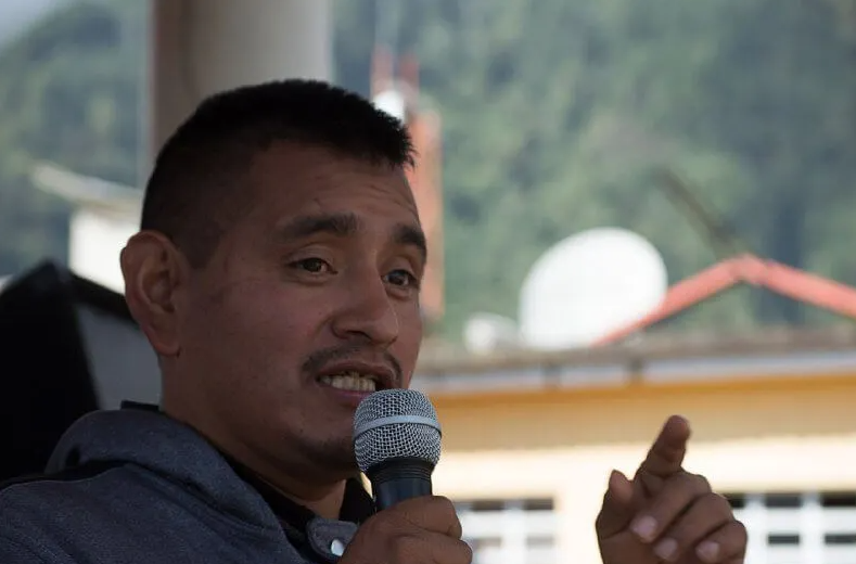  Julio Gómez Lucas, autoridad del pueblo Chuj de San Mateo Ixtatán. Foto Nelton Rivera 